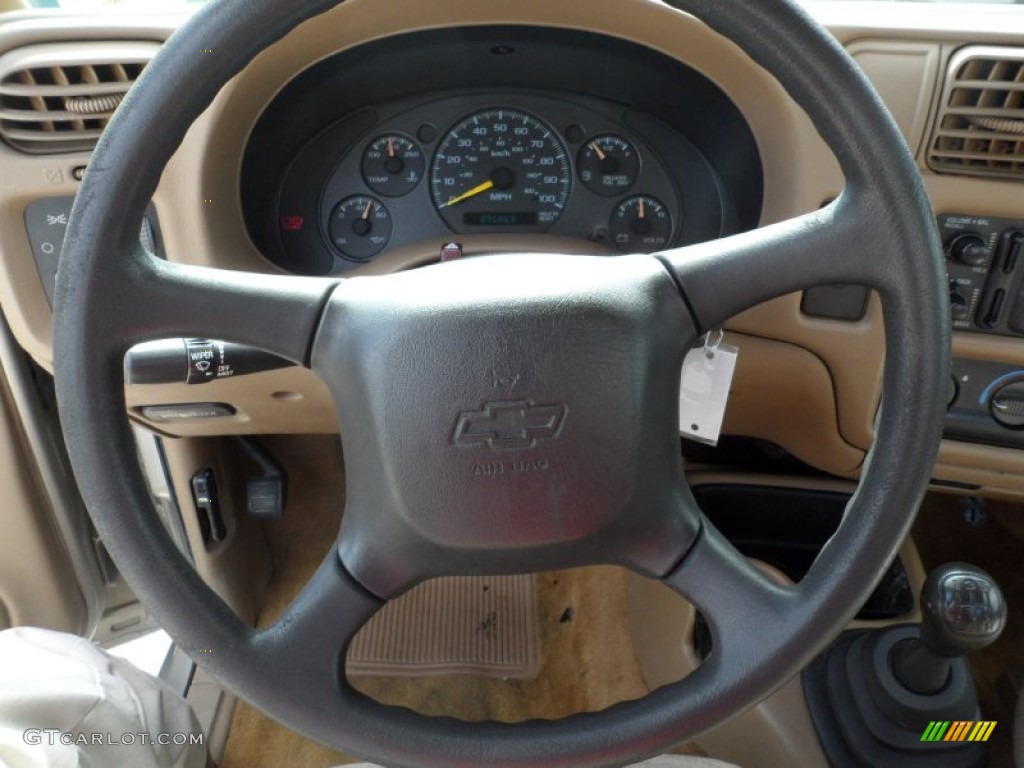 1999 Chevrolet S10 LS Regular Cab Beige Steering Wheel Photo #51011830