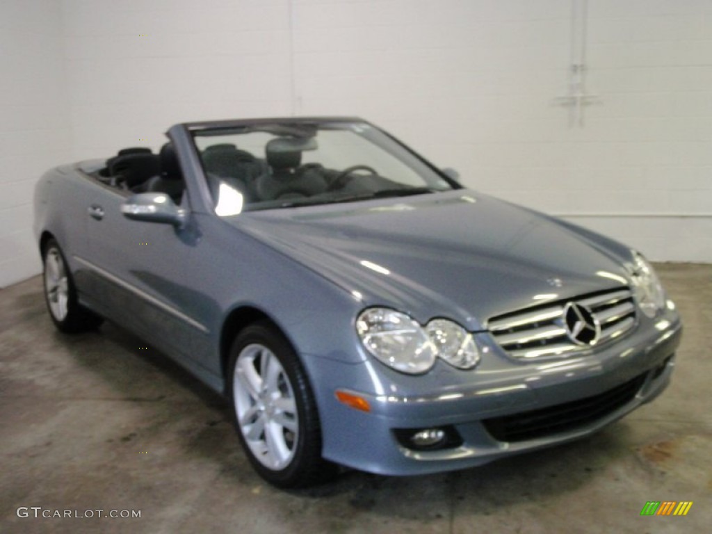 2006 CLK 350 Cabriolet - Granite Grey Metallic / Black photo #1