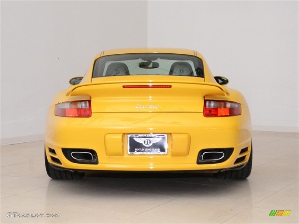2007 911 Turbo Coupe - Speed Yellow / Black photo #6