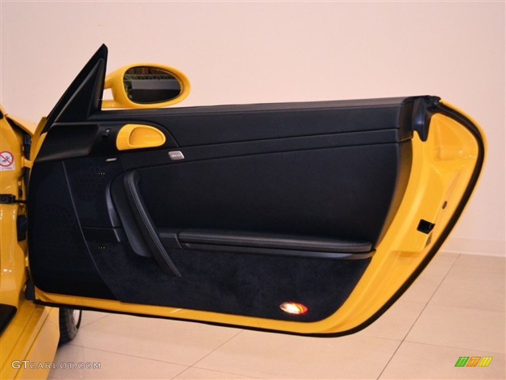 2007 Porsche 911 Turbo Coupe Black Door Panel Photo #51012436