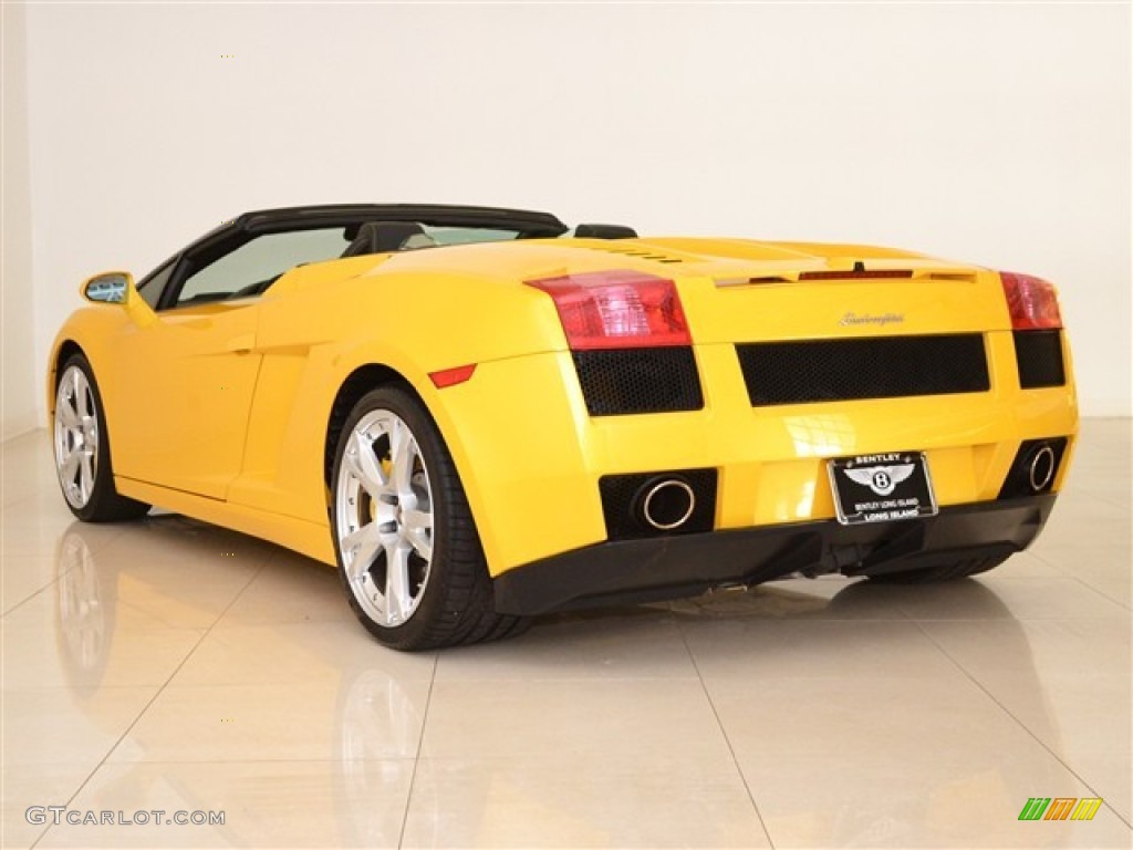 Giallo Midas (Yellow) 2008 Lamborghini Gallardo Spyder E-Gear Exterior Photo #51012556