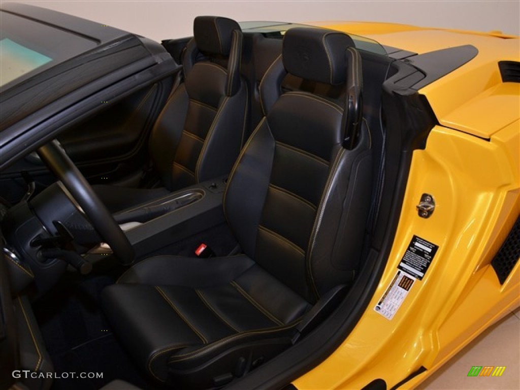 Black Interior 2008 Lamborghini Gallardo Spyder E-Gear Photo #51012799