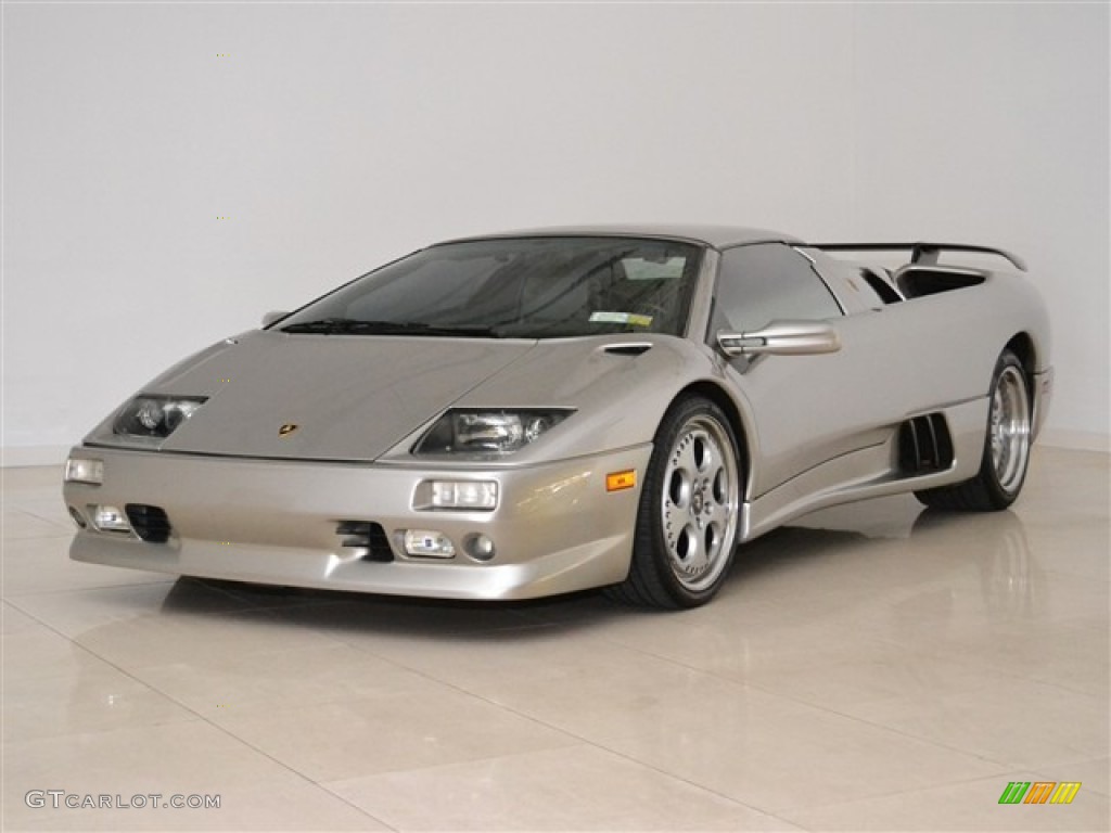 Titanium Metallic 1999 Lamborghini Diablo VT Roadster Millenium Edition Exterior Photo #51013048
