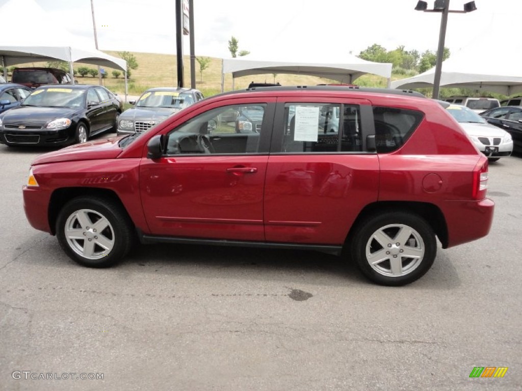 2010 Compass Sport 4x4 - Inferno Red Crystal Pearl / Dark Slate Gray photo #4