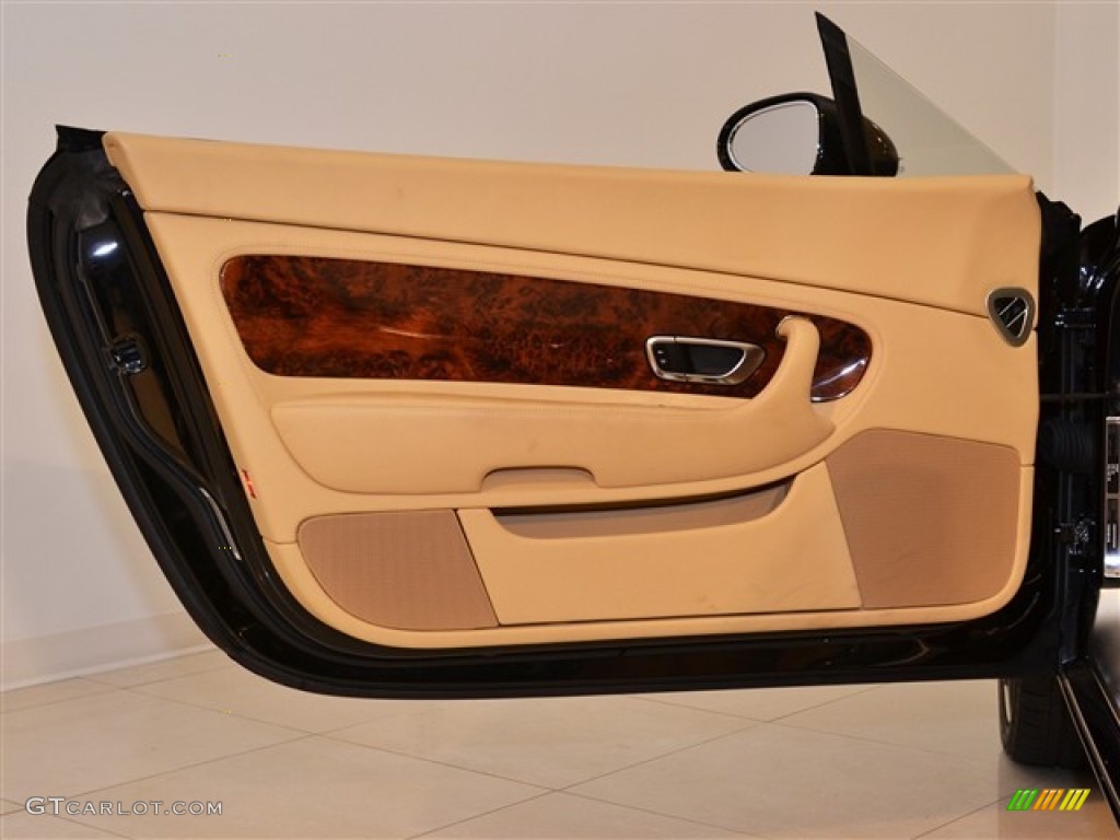 2007 Bentley Continental GTC Standard Continental GTC Model Saffron/Beluga Door Panel Photo #51014917