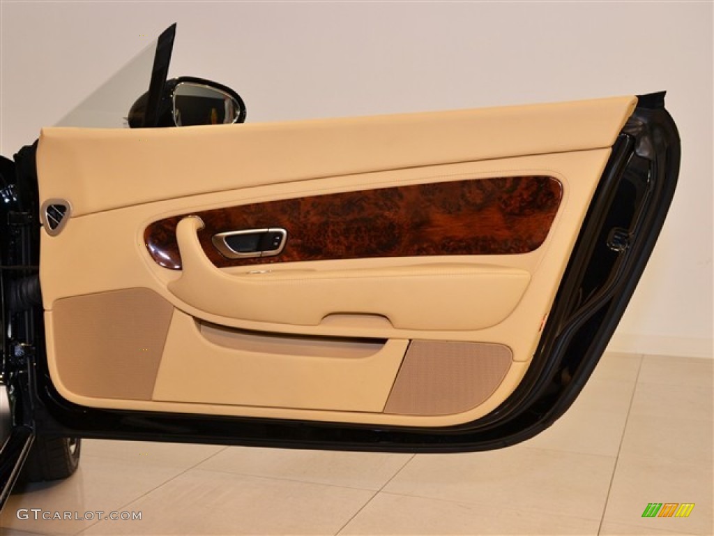 2007 Bentley Continental GTC Standard Continental GTC Model Saffron/Beluga Door Panel Photo #51014929