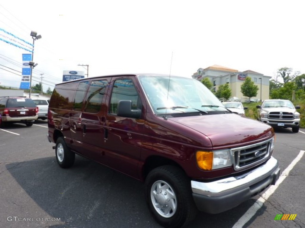 Dark Toreador Red Metallic Ford E Series Van