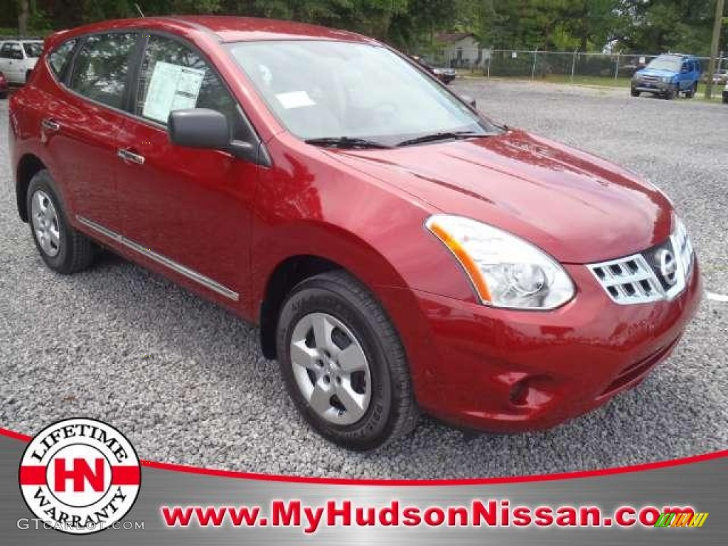 2011 Rogue S - Cayenne Red / Gray photo #1