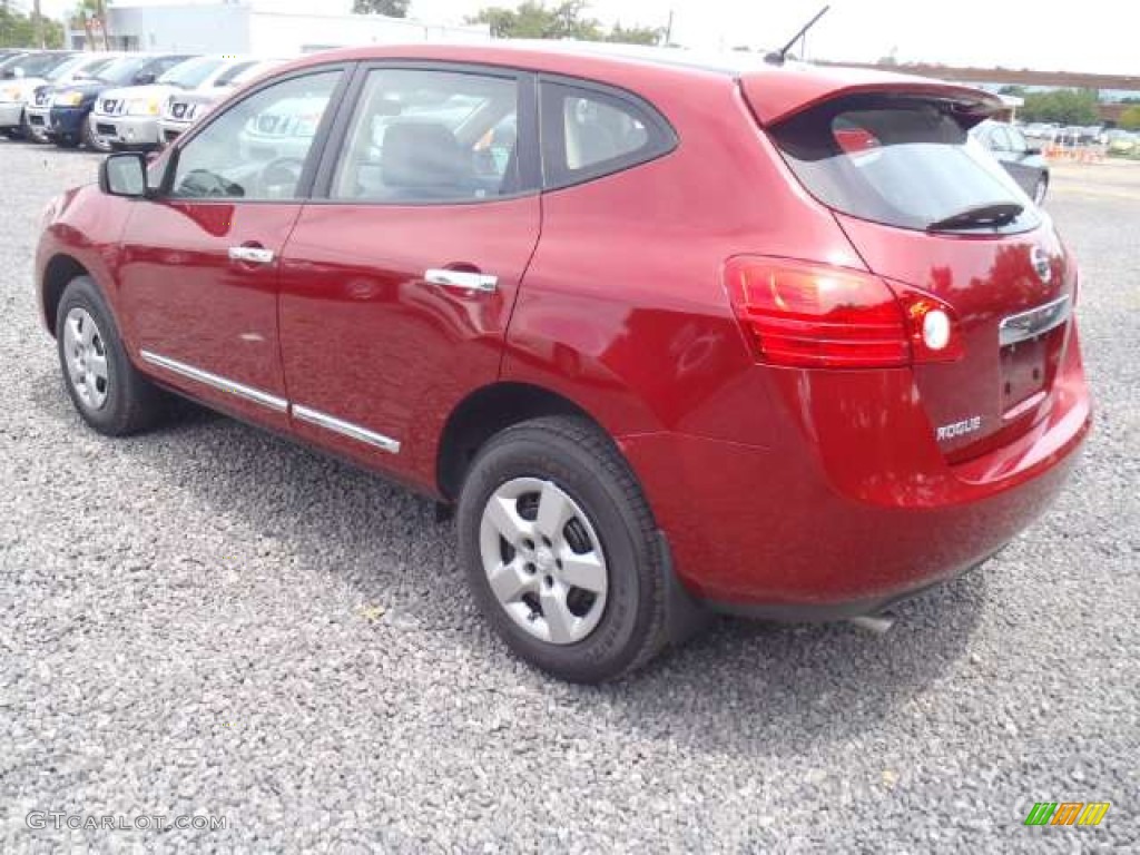 2011 Rogue S - Cayenne Red / Gray photo #3