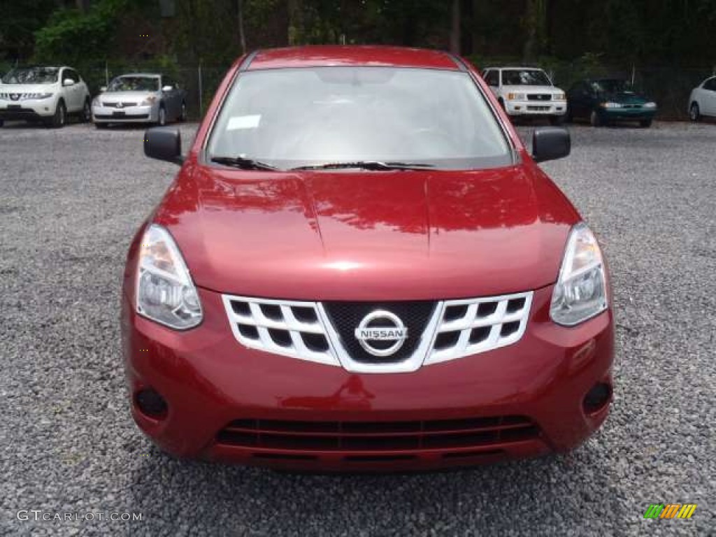 2011 Rogue S - Cayenne Red / Gray photo #5