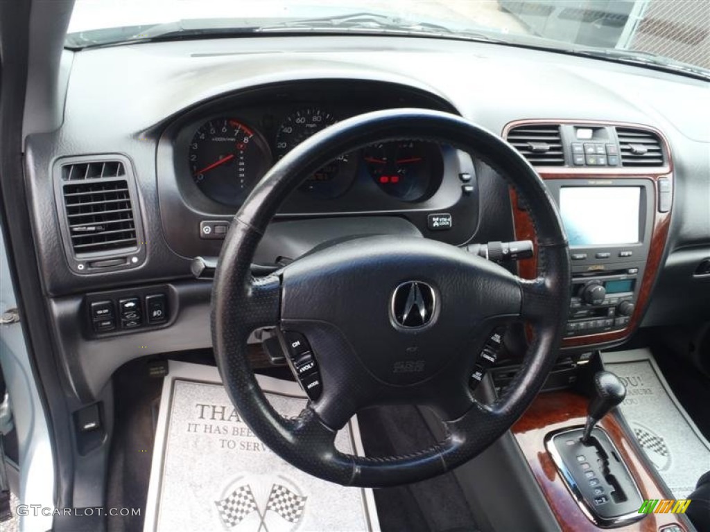 2003 Acura MDX Standard MDX Model Ebony Steering Wheel Photo #51015703