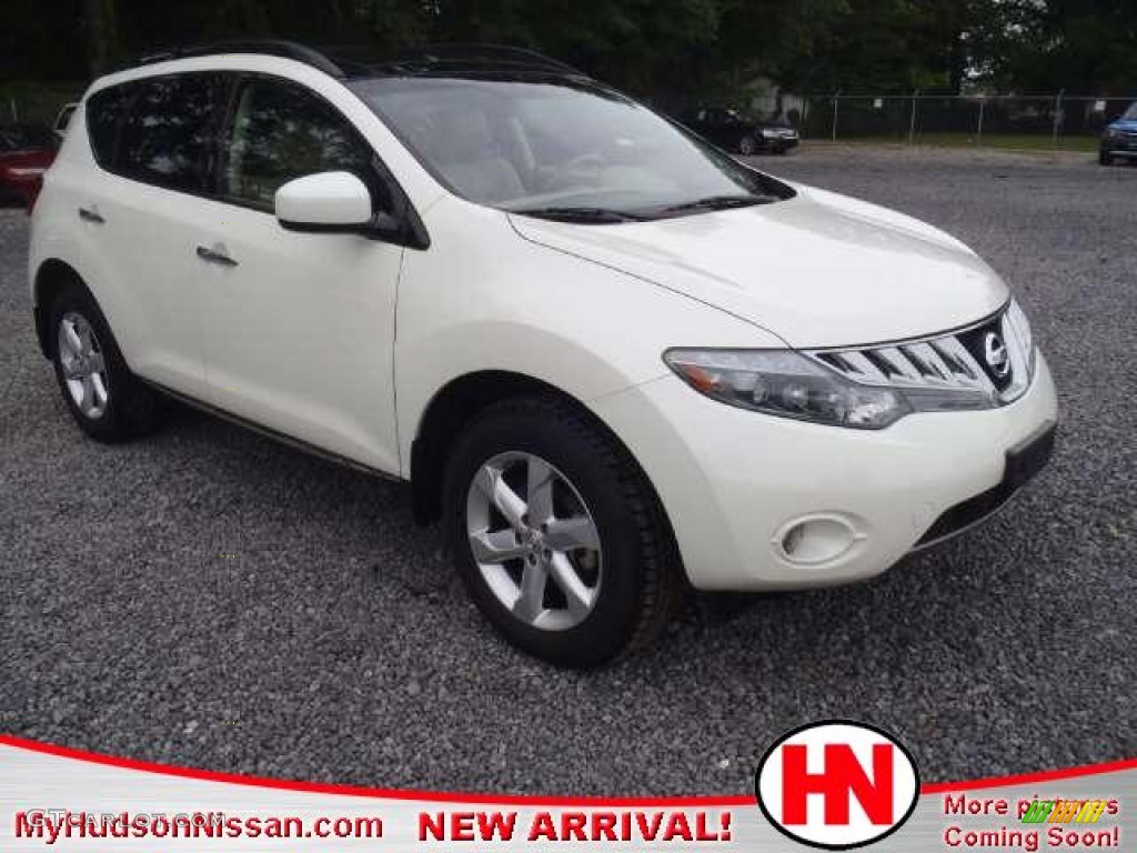 2009 Murano SL - Glacier Pearl / Beige photo #1