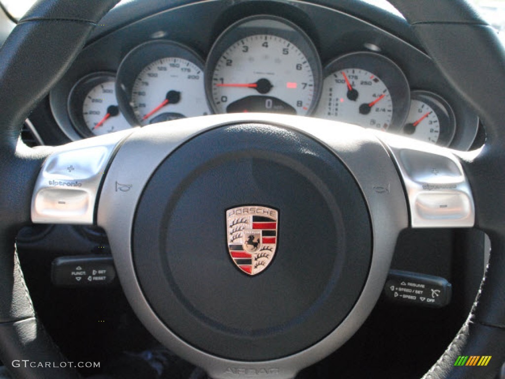 2007 Porsche 911 Carrera 4S Coupe Black Steering Wheel Photo #51017467