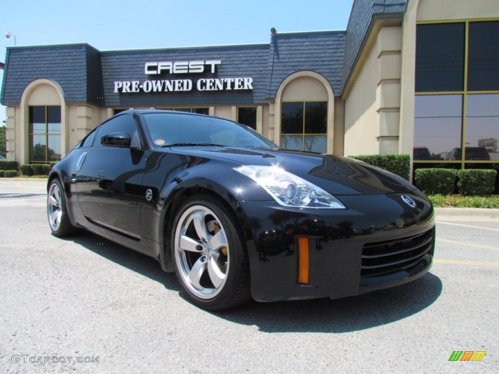 2007 350Z Grand Touring Coupe - Magnetic Black Pearl / Charcoal photo #1
