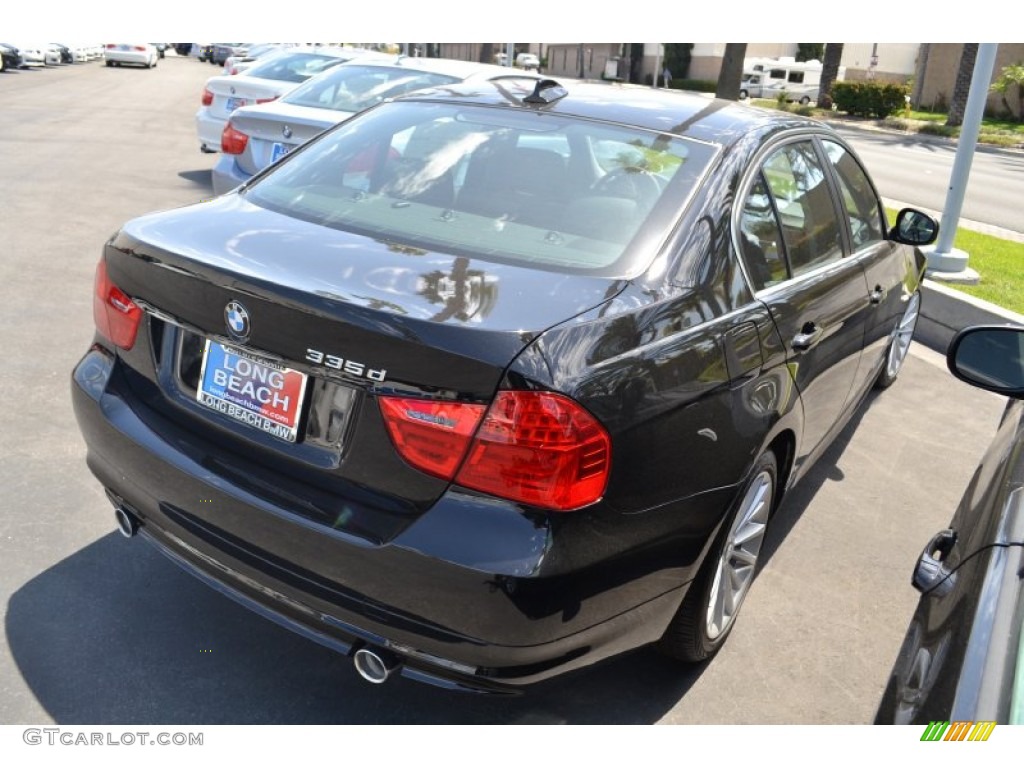 2011 3 Series 335d Sedan - Jet Black / Black Dakota Leather photo #3