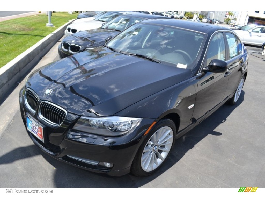 2011 3 Series 335d Sedan - Jet Black / Black Dakota Leather photo #6