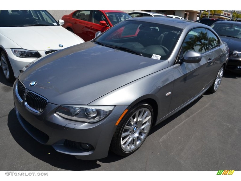 2011 3 Series 328i Coupe - Space Gray Metallic / Black Dakota Leather photo #3