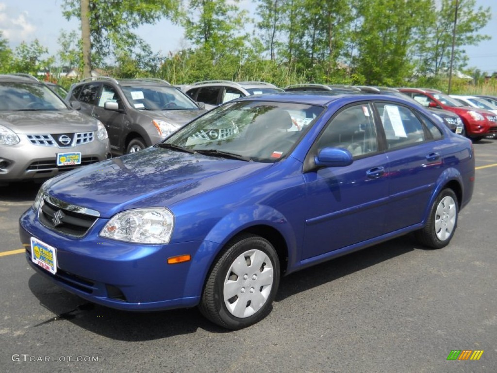 2007 Forenza Sedan - Cobalt Blue Metallic / Grey photo #1