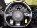 2010 Audi TT Black Nappa Leather Interior Steering Wheel Photo