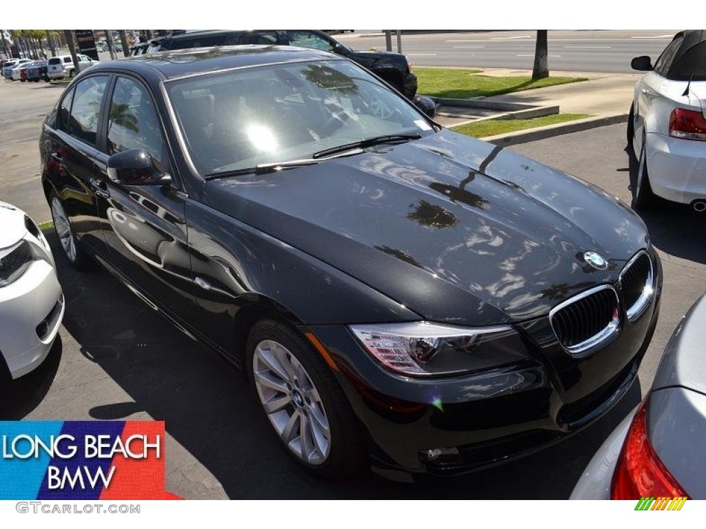 2011 3 Series 328i Sedan - Jet Black / Black Dakota Leather photo #1