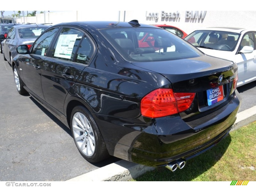 2011 3 Series 328i Sedan - Jet Black / Black Dakota Leather photo #4