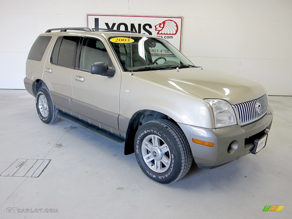 2003 Mountaineer Convenience AWD - Harvest Gold Metallic / Medium Dark Parchment photo #20