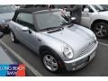 2008 Sparkling Silver Metallic Mini Cooper Convertible  photo #1