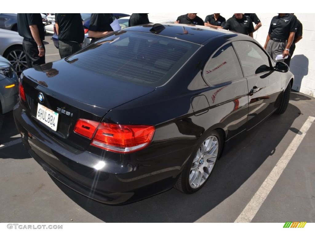 2009 3 Series 328i Coupe - Jet Black / Black photo #3