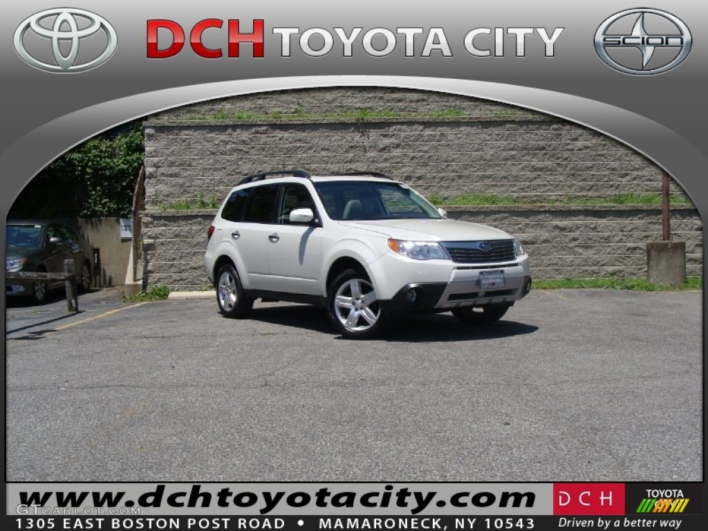 2009 Forester 2.5 X Limited - Satin White Pearl / Platinum photo #1