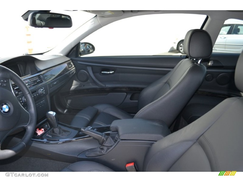 2009 3 Series 328i Coupe - Jet Black / Black photo #5