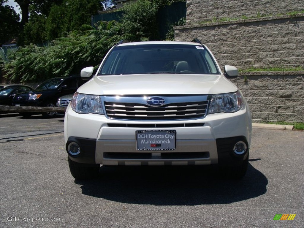 2009 Forester 2.5 X Limited - Satin White Pearl / Platinum photo #4
