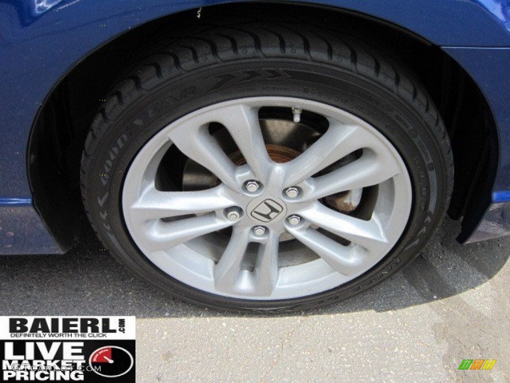 2008 Civic Si Sedan - Fiji Blue Pearl / Black photo #9