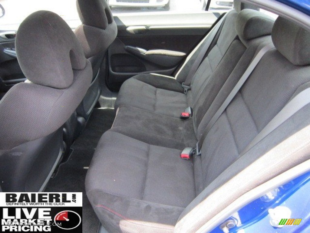 2008 Civic Si Sedan - Fiji Blue Pearl / Black photo #14