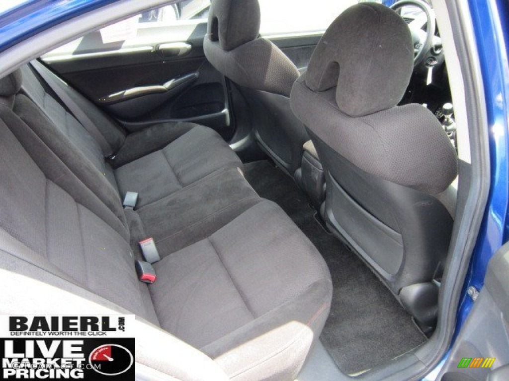 2008 Civic Si Sedan - Fiji Blue Pearl / Black photo #17