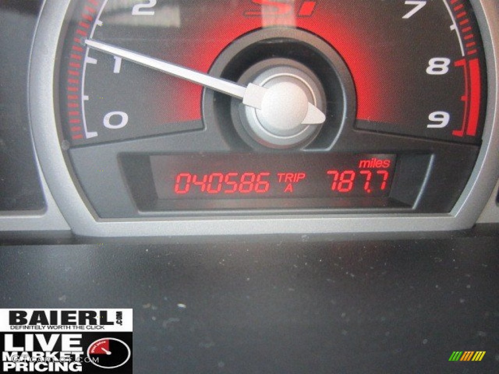 2008 Civic Si Sedan - Fiji Blue Pearl / Black photo #20