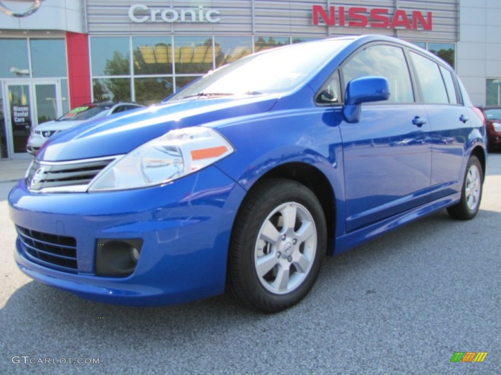 Metallic Blue Nissan Versa
