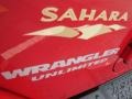 Flame Red - Wrangler Unlimited Sahara 4x4 Photo No. 6
