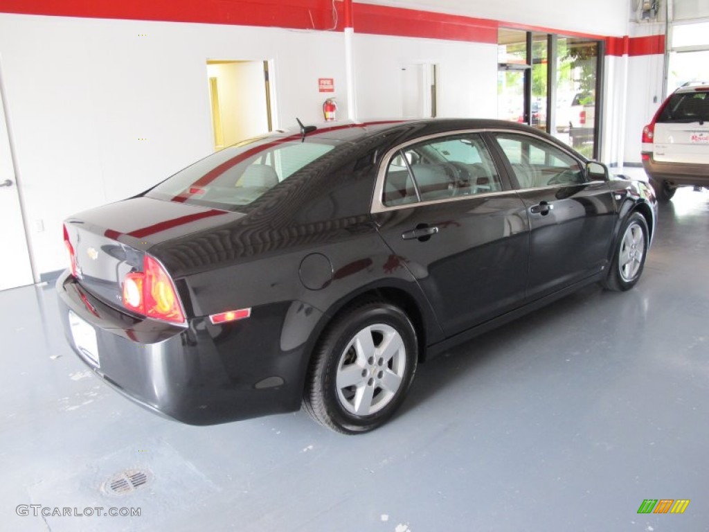 2008 Malibu LS Sedan - Black Granite Metallic / Titanium Gray photo #4