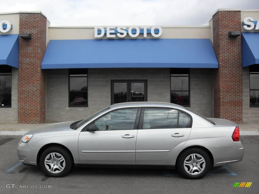 2007 Malibu LS Sedan - Silverstone Metallic / Titanium Gray photo #1