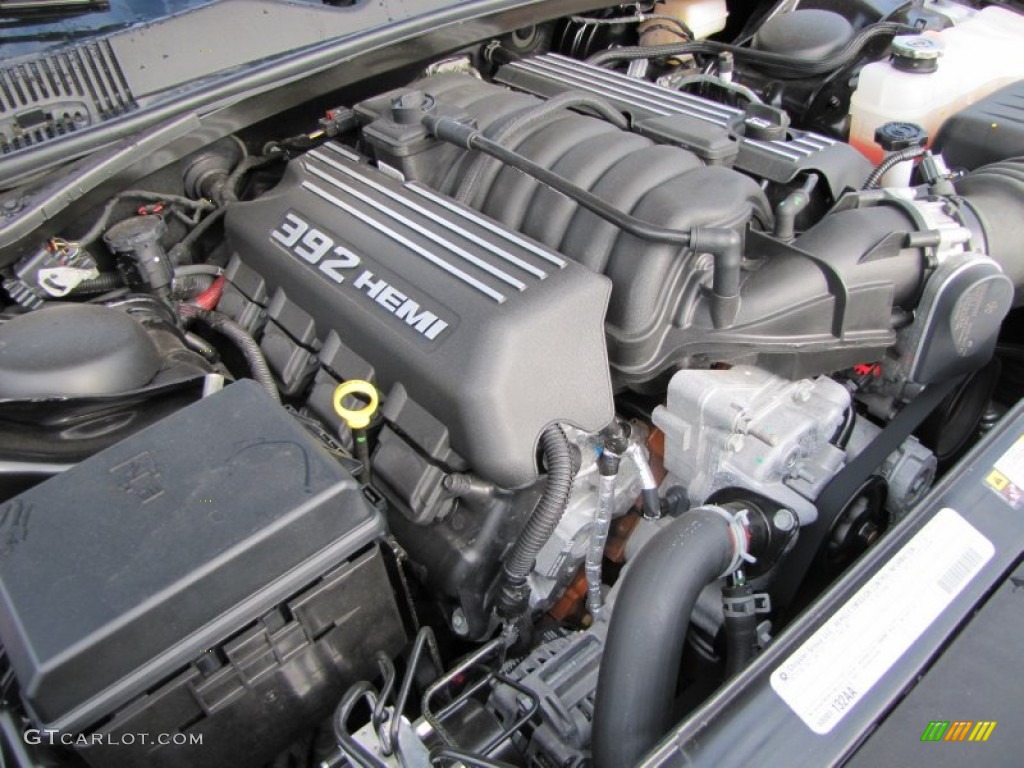 2011 Challenger SRT8 392 - Brilliant Black Crystal Pearl / Dark Slate Gray photo #14