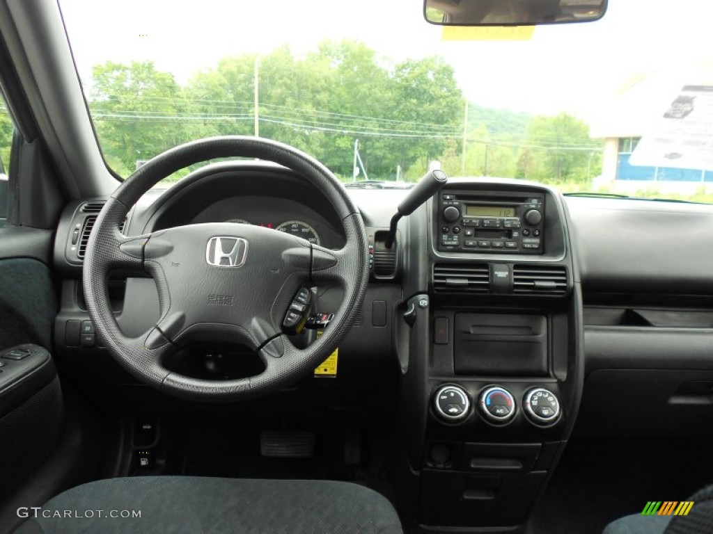 2005 Honda CR-V LX 4WD Black Dashboard Photo #51024193