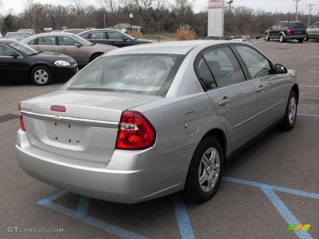 2007 Malibu LS Sedan - Silverstone Metallic / Titanium Gray photo #6