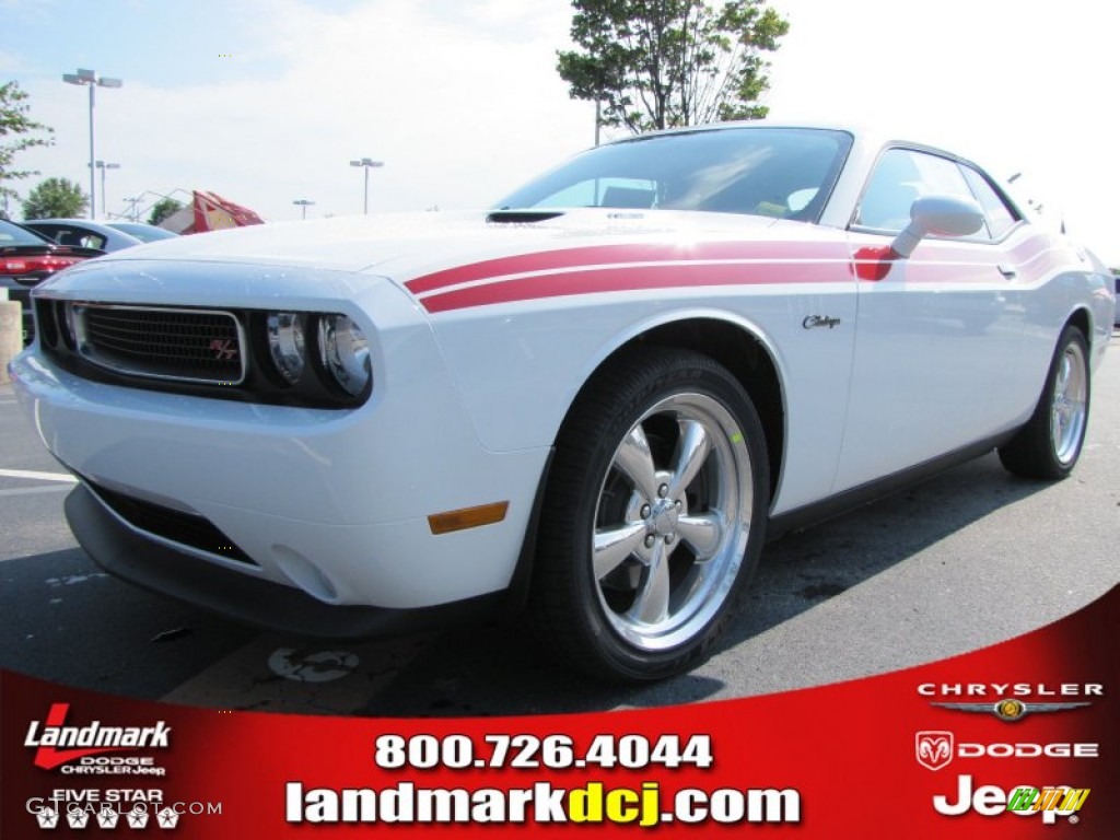 Bright White Dodge Challenger