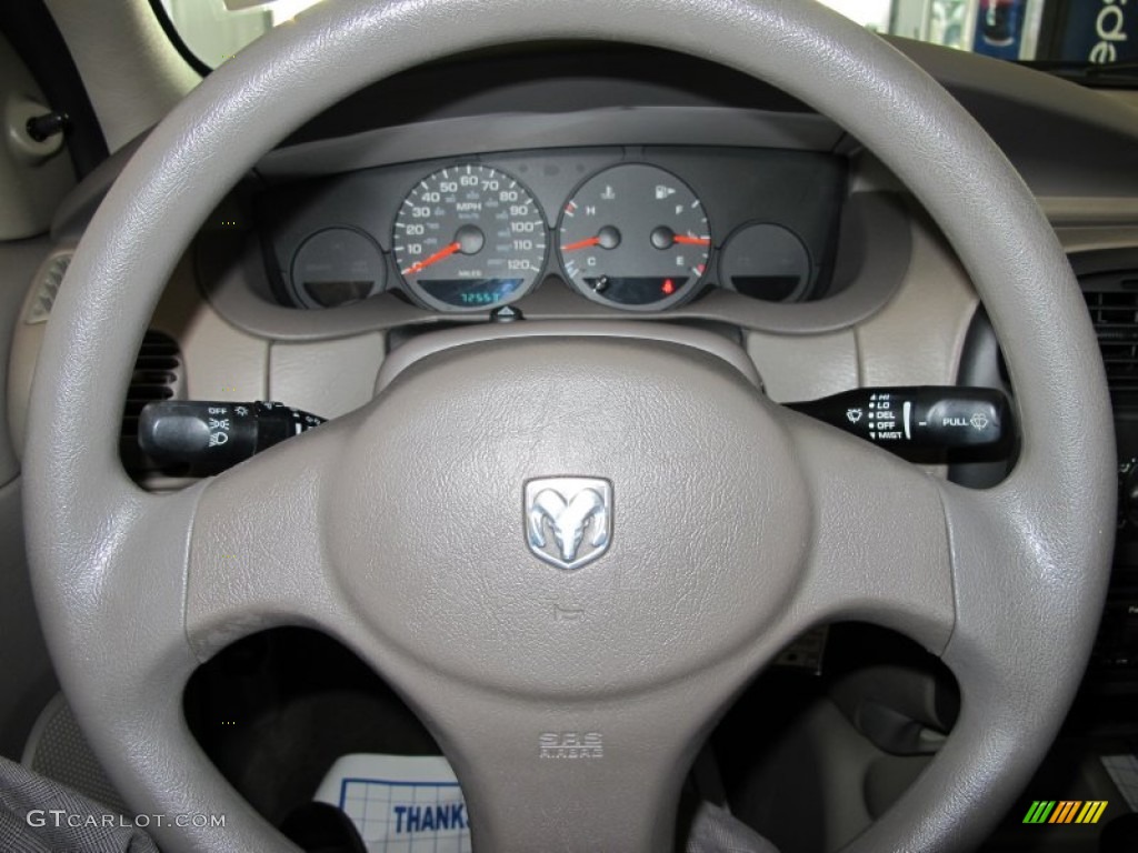 2003 Dodge Neon SE Taupe Steering Wheel Photo #51024787