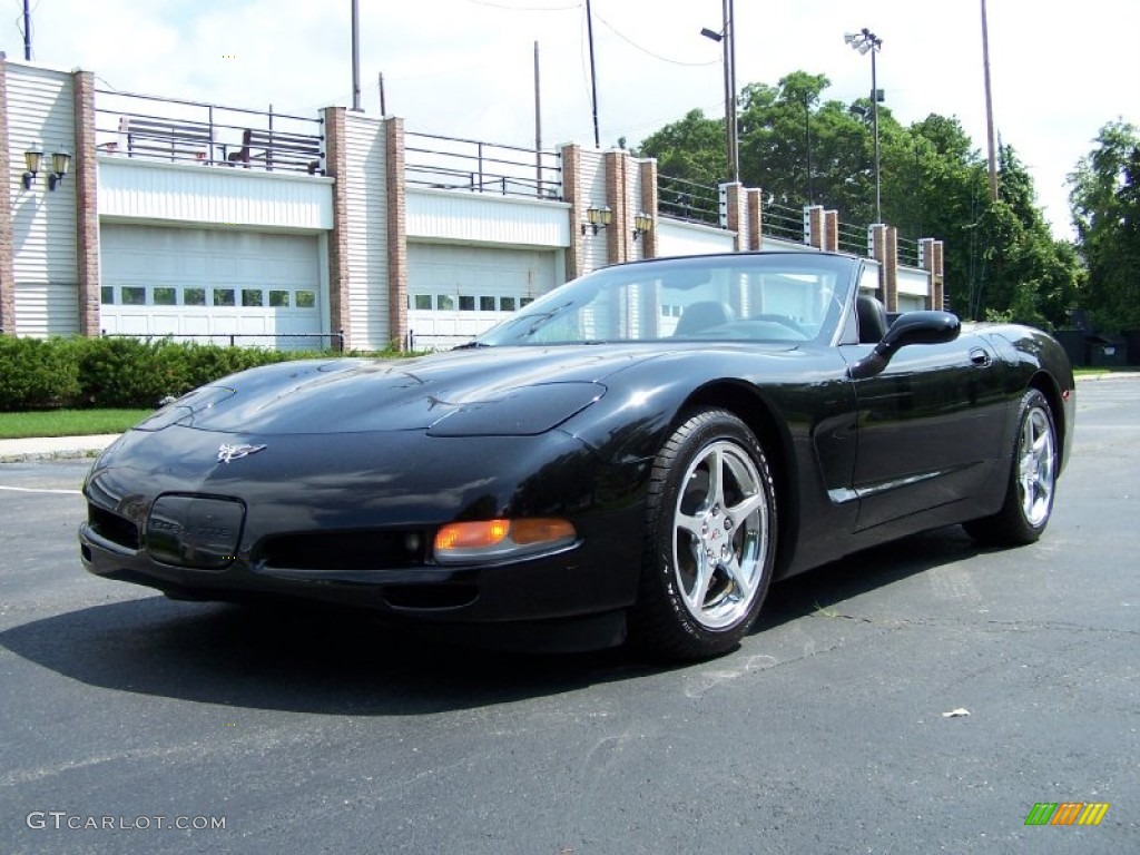2003 Corvette Convertible - Black / Black photo #1