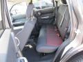 2011 Dodge Nitro Dark Slate Gray/Red Interior Rear Seat Photo