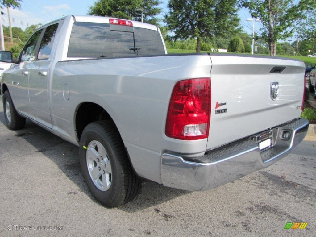 2011 Ram 1500 SLT Quad Cab - Bright Silver Metallic / Dark Slate Gray/Medium Graystone photo #2