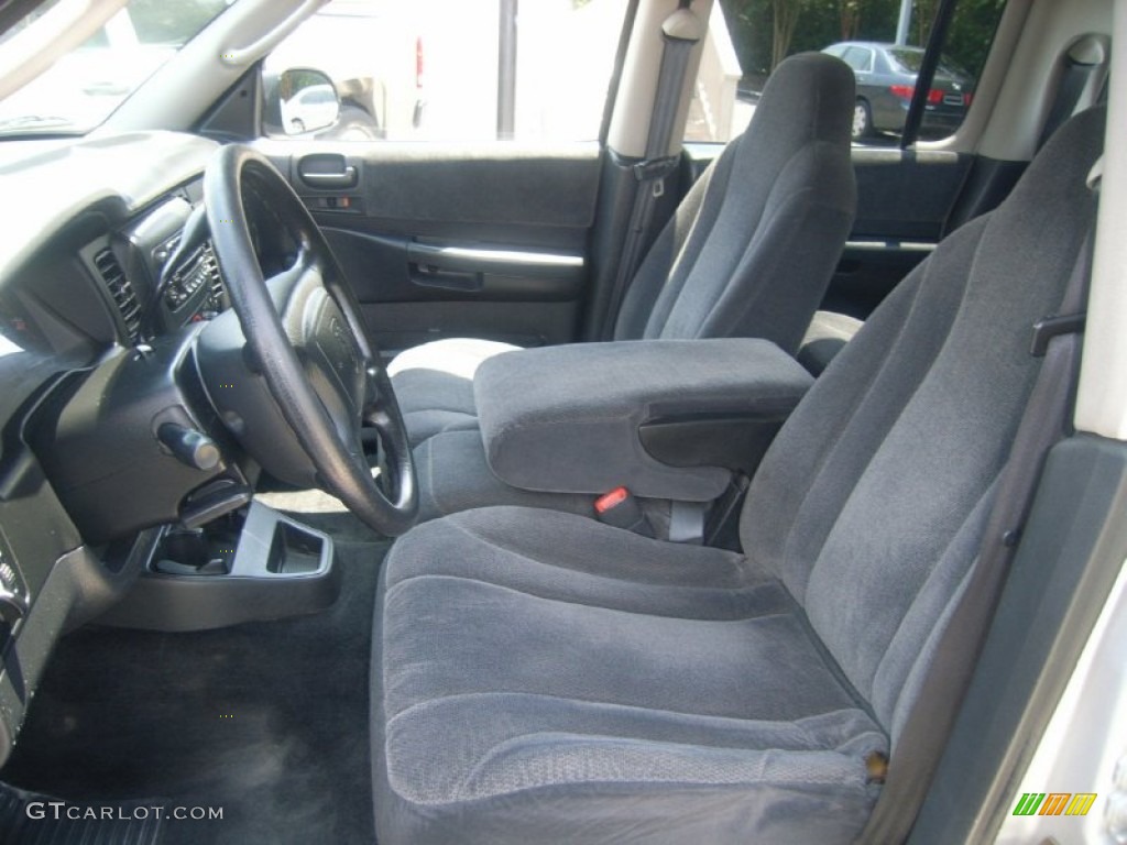Dark Slate Gray Interior 2003 Dodge Dakota SXT Quad Cab 4x4 Photo #51025957