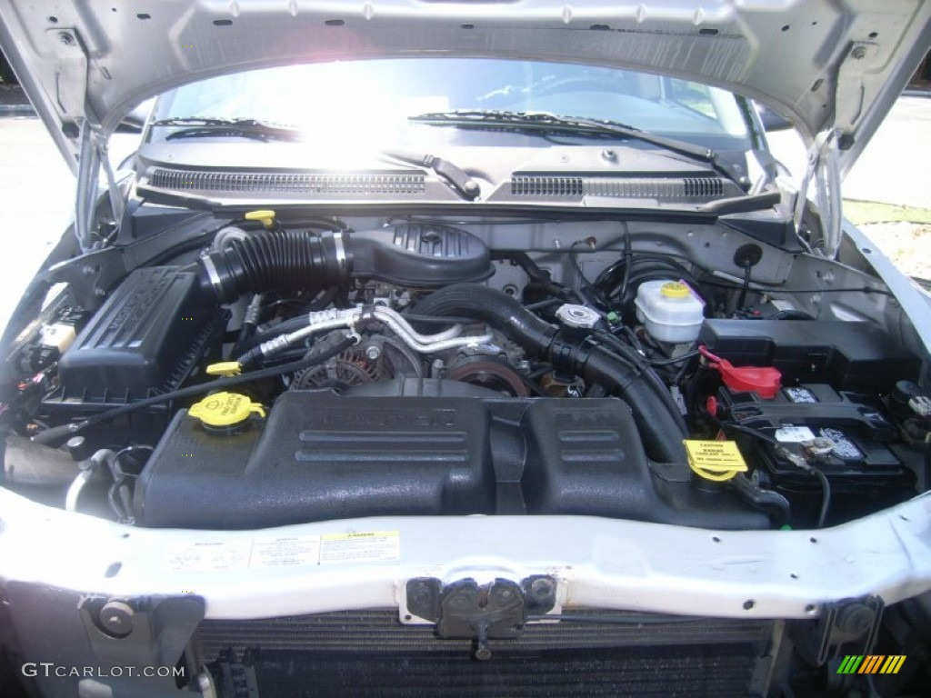 2003 Dakota SXT Quad Cab 4x4 - Bright Silver Metallic / Dark Slate Gray photo #22