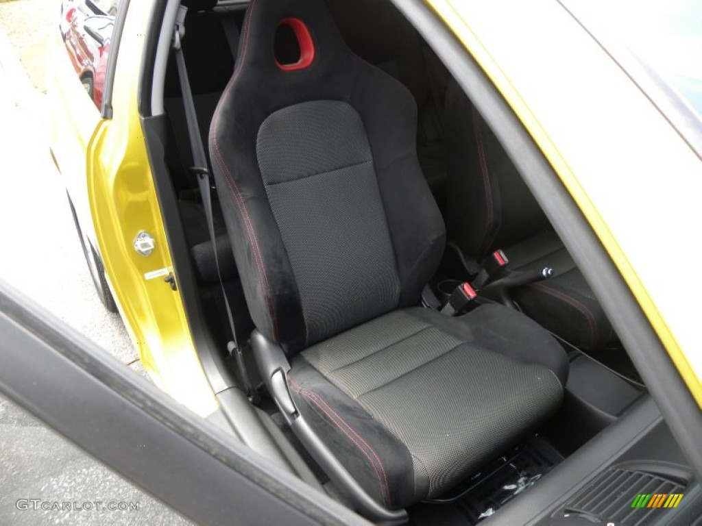 2002 Civic Si Hatchback - Yellow Pearl Metallic / Black photo #9